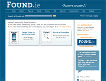 Tablet Screenshot of found.ie